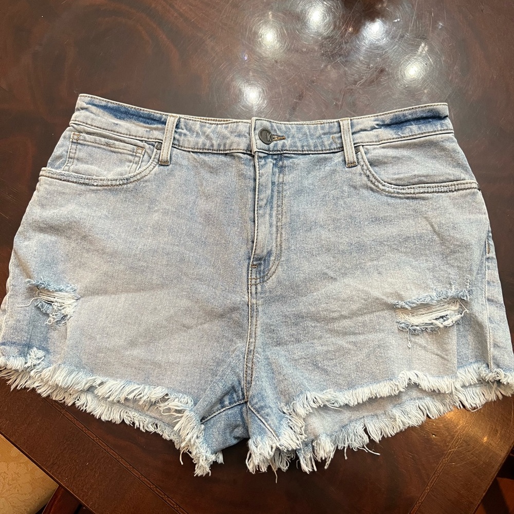 Kut from the cloth light blue denim short size 14, Jane high rise